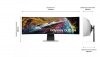 Monitor 49 cali LS49CG950SUXDU OLED 5120x1440 DQHD 32:9 1xHDMI 1xDP 3xUSB 3.0 0,03ms(GTG) WiFi/BT głośniki zakrzywiony HAS 240Hz